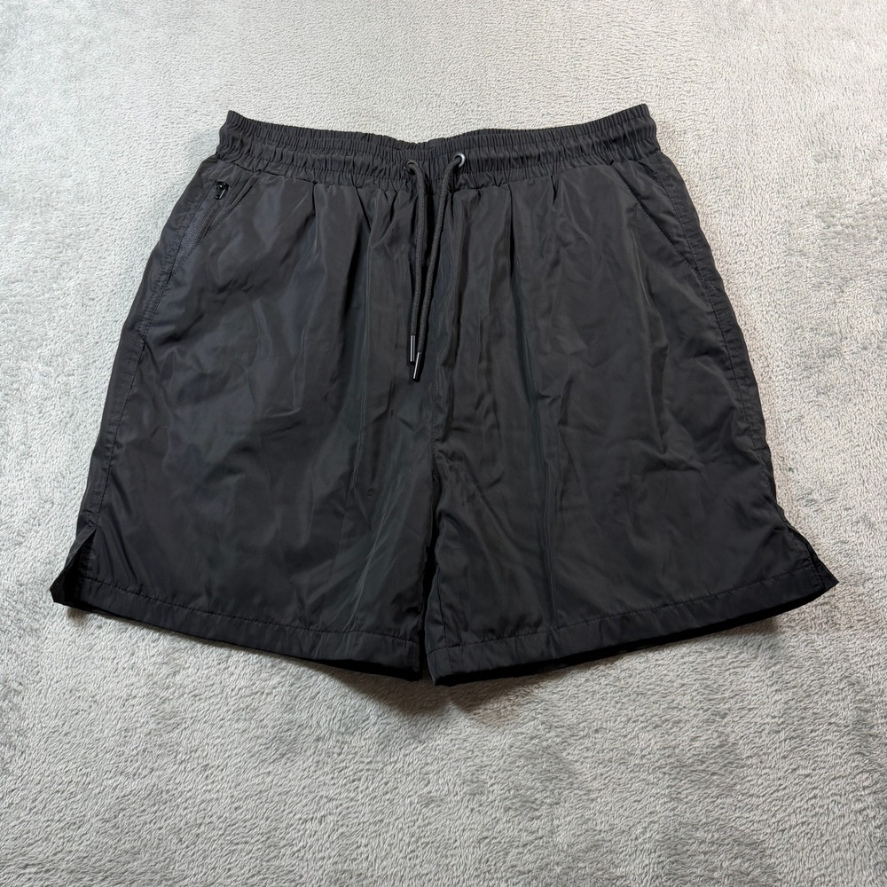 Maison Article Hybrid Shorts Mens Medium Black Mesh Lined Swim Vacation NWT